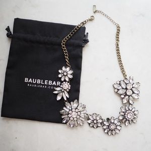 Baublebar Crystal Flowers Statement Necklace